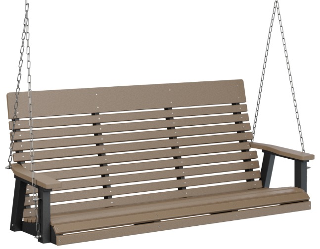 Berlin Gardens Casual-Back Three Seat Swing (Stainless Chains)
